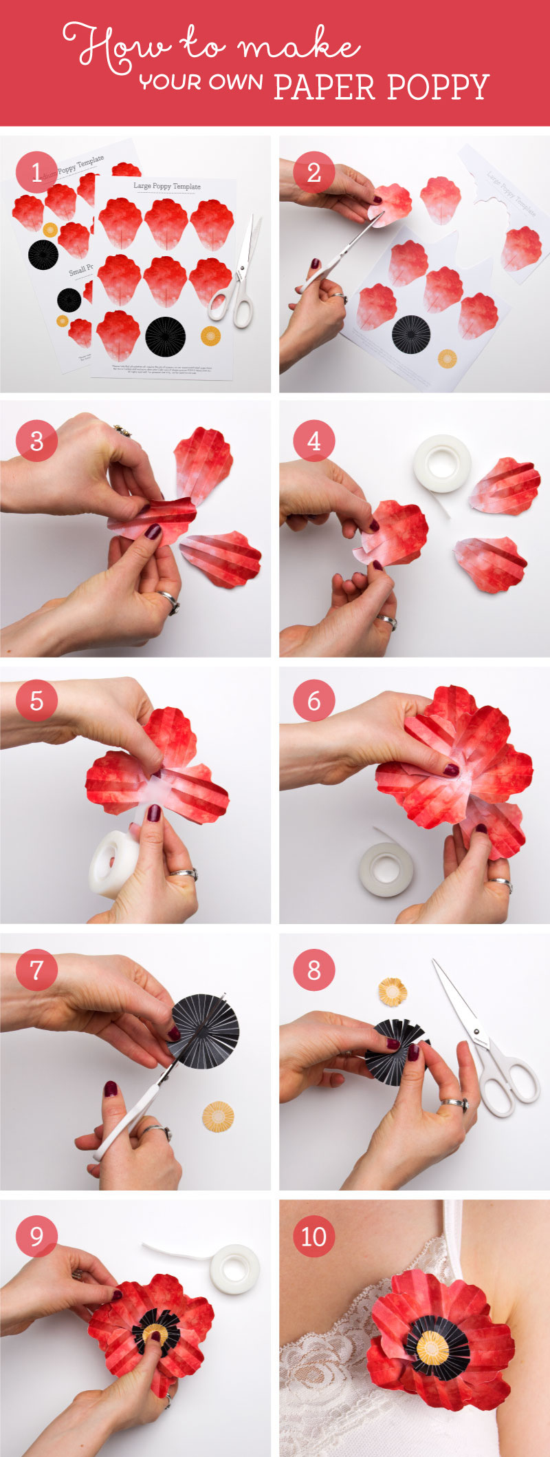 How to make your Anzac Day Printable Poppy