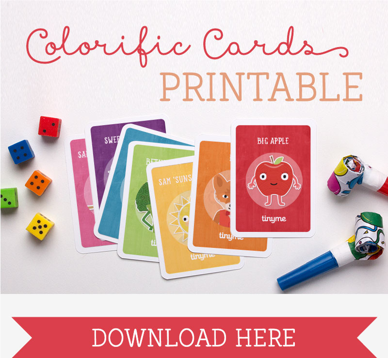 'Colorific' Printable Color Learning Cards | Tinyme Blog