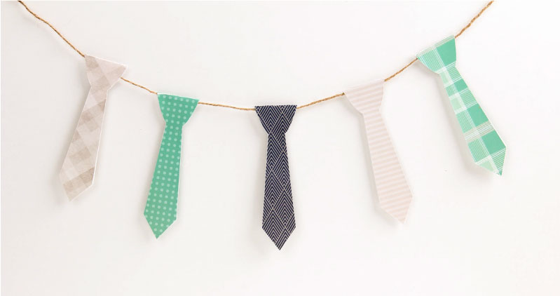 Free Fathers Day Printable Tie Garland | Tinyme Blog