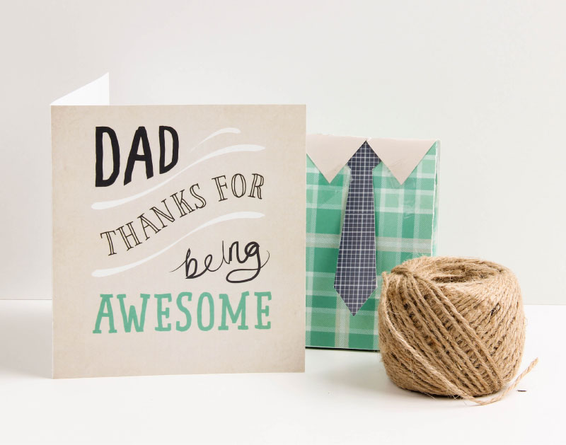 'Dad, thanks for being awesome' Fathers Day Printable Card | Tinyme Blog