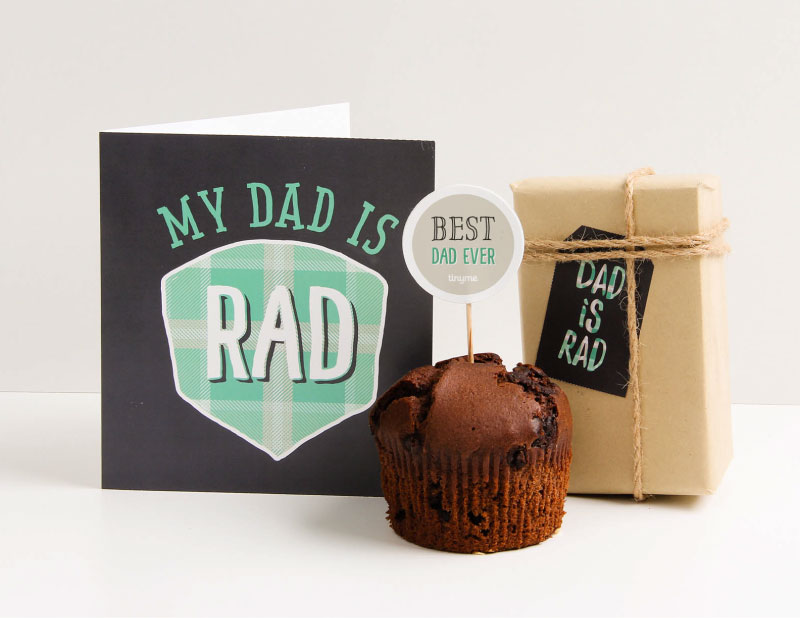 'My Dad is Rad' Free Printable Fathers Day Cards | Tinyme Blog