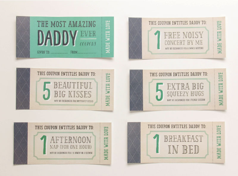 Free Fathers Day Printable Coupons | Tinyme Blog