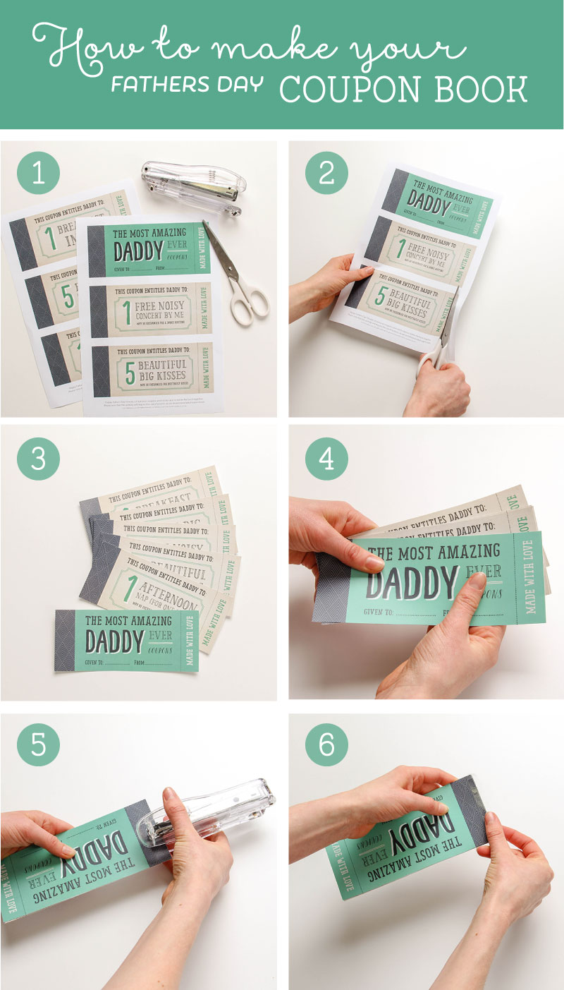 How to make your Fathers Day Printable Coupons | Tinyme Blog