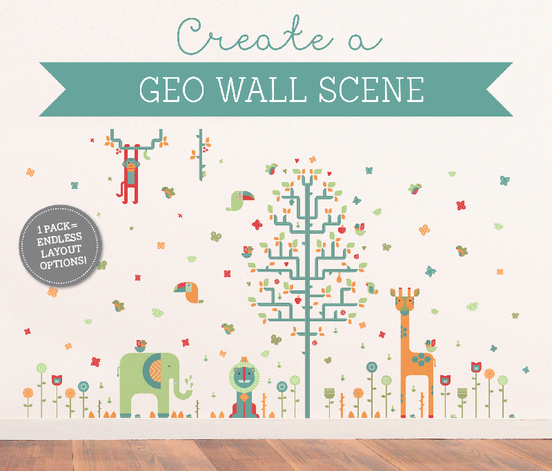 Geo Wall Stickers from Tinyme