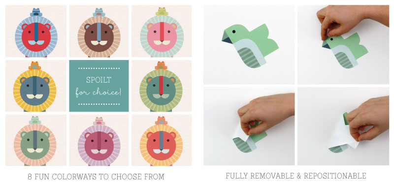 Removable and Repositionable Wall Stickers ~ Tinyme