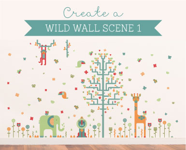 Geo Wall Stickers How to... Wild Wall Scene 1 ~ Tinyme