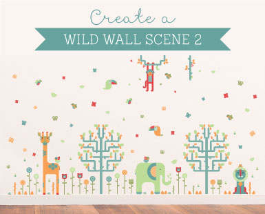 Geo Wall Stickers How to... Wild Wall Scene 2 ~ Tinyme