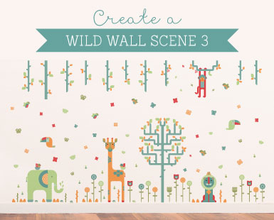 Geo Wall Stickers How to... Wild Wall Scene 3 ~ Tinyme