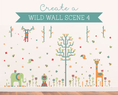 Geo Wall Stickers How to... Wild Wall Scene 4 ~ Tinyme