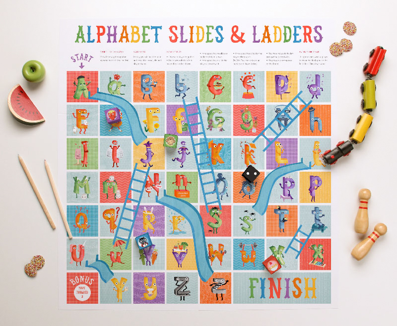 'The Amazing Alphabet' Printables - Free Boardgame