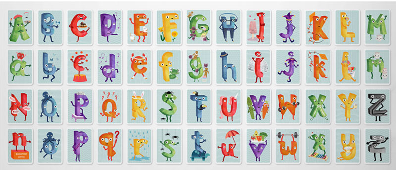 'The Amazing Alphabet' Printables - Free Playing Cards