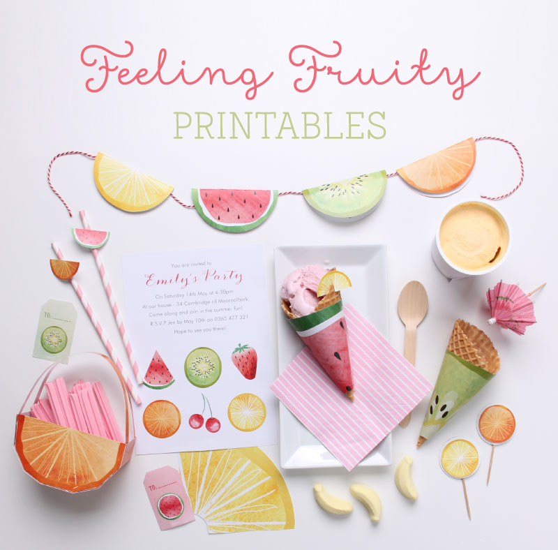'Feeling Fruity' Free Fruit Printables | Tinyme Blog
