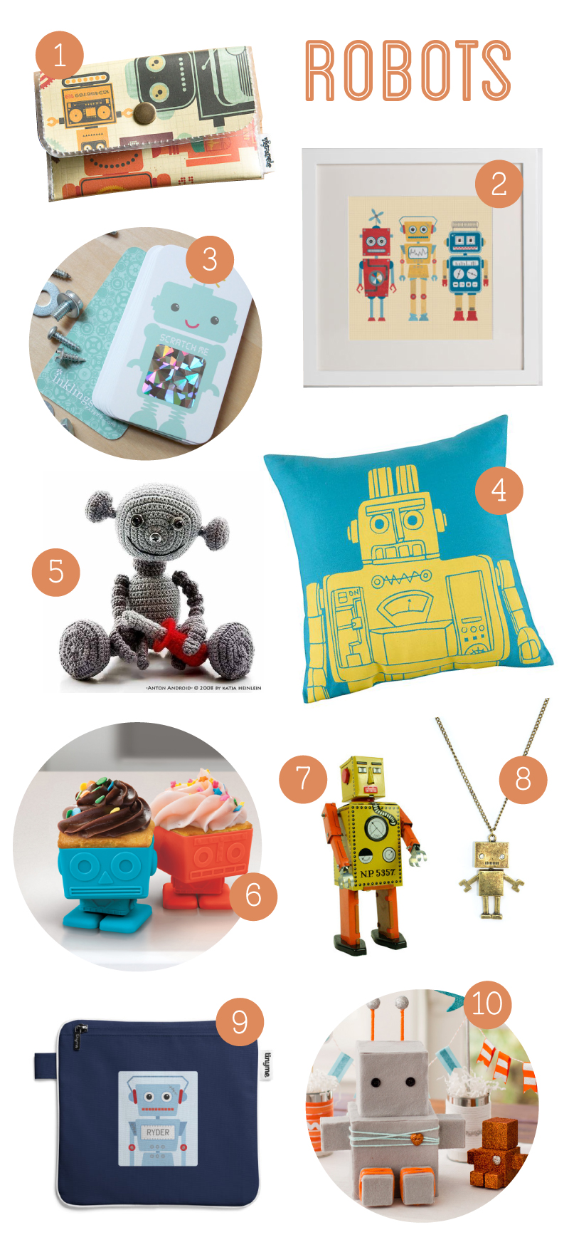 Things We're Loving - Robots theme | Tinyme Blog