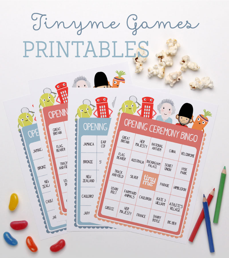 Tinyme Games Printables - Opening Ceremony Bingo | Tinyme Blog