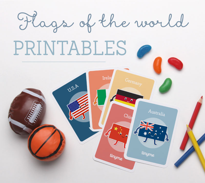 Free 'Flags of the World' Printables | Tinyme Blog