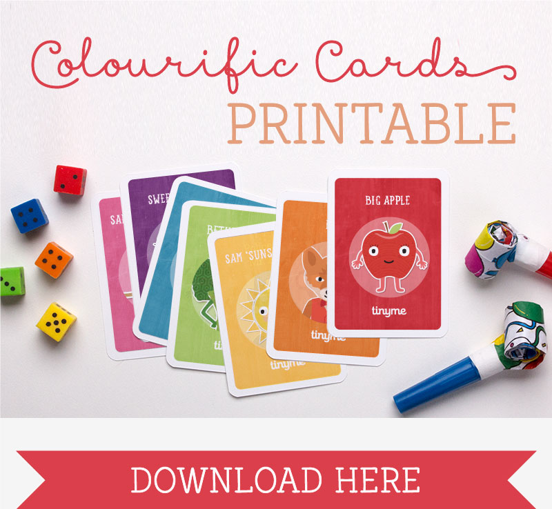 'Colourific' Printable Colour Learning Cards | Tinyme Blog