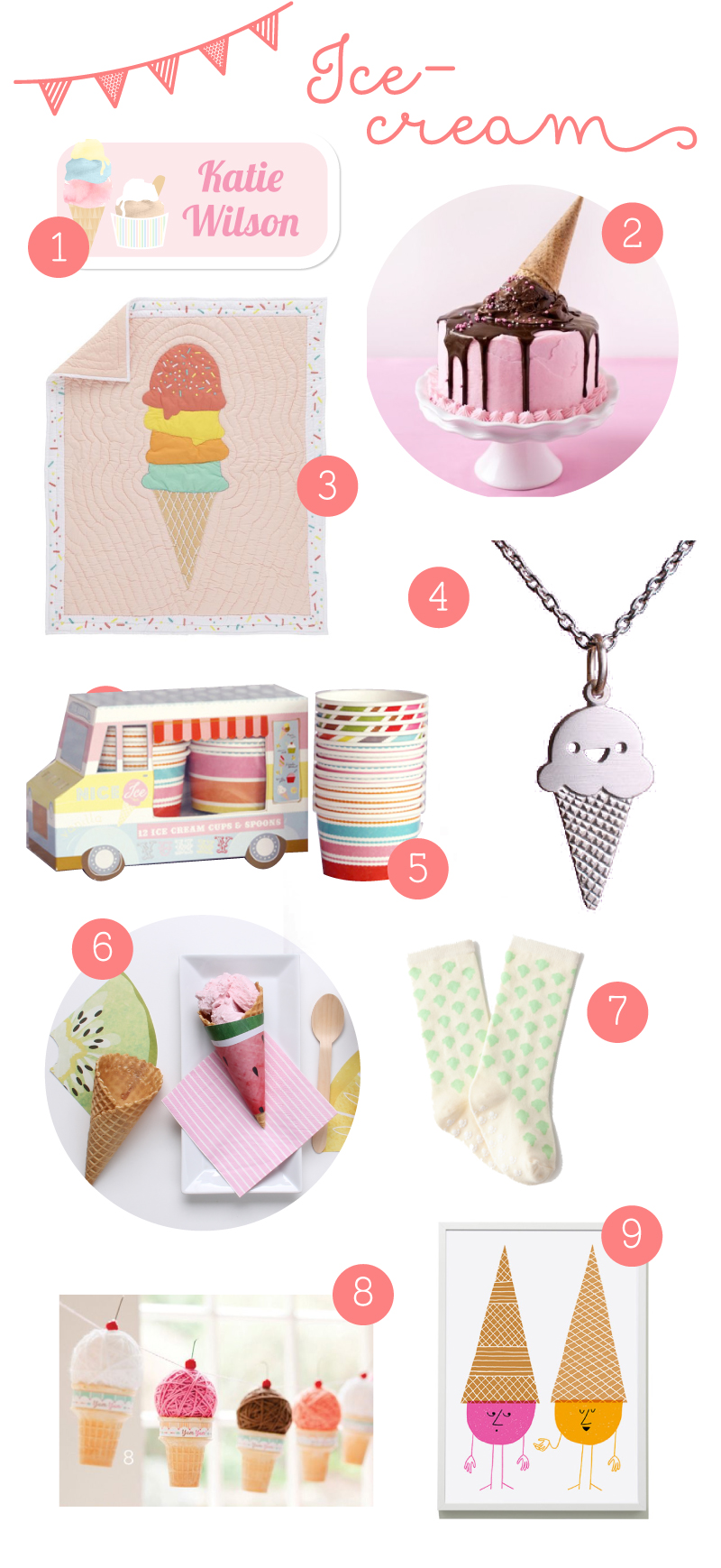 Things We're Loving - Ice Cream Theme | Tinyme Blog