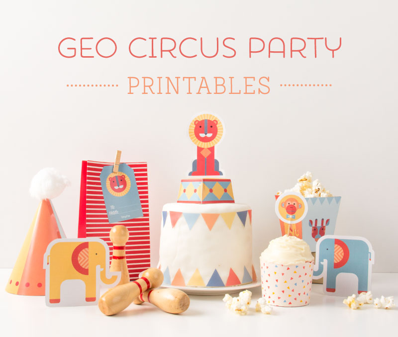Free Geo Circus Party Printables | Tinyme Blog