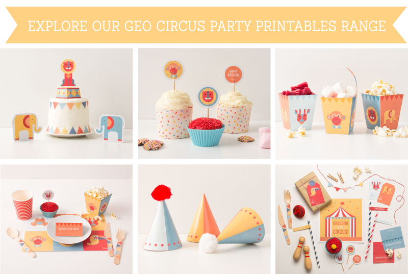 Explore the Geo Circus Party  Printables Range | Tinyme Blog