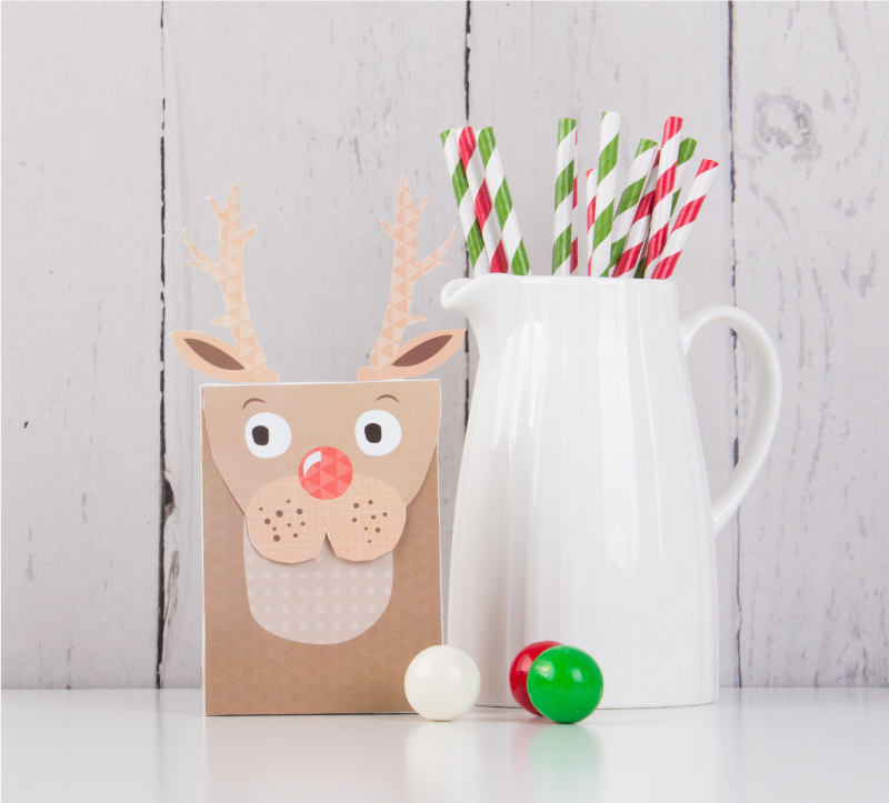 Free Reindeer Christmas Gift Bags - Tinyme Blog