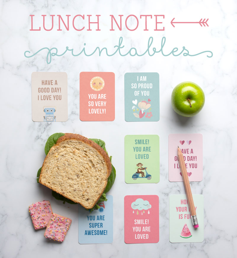 Free Lunch Note Printables ~ Tinyme