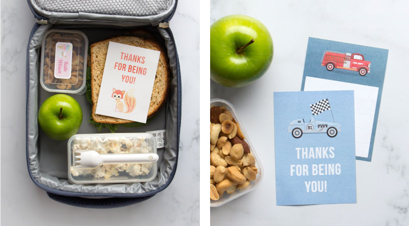 Free Printable Lunch Notes ~ Tinyme