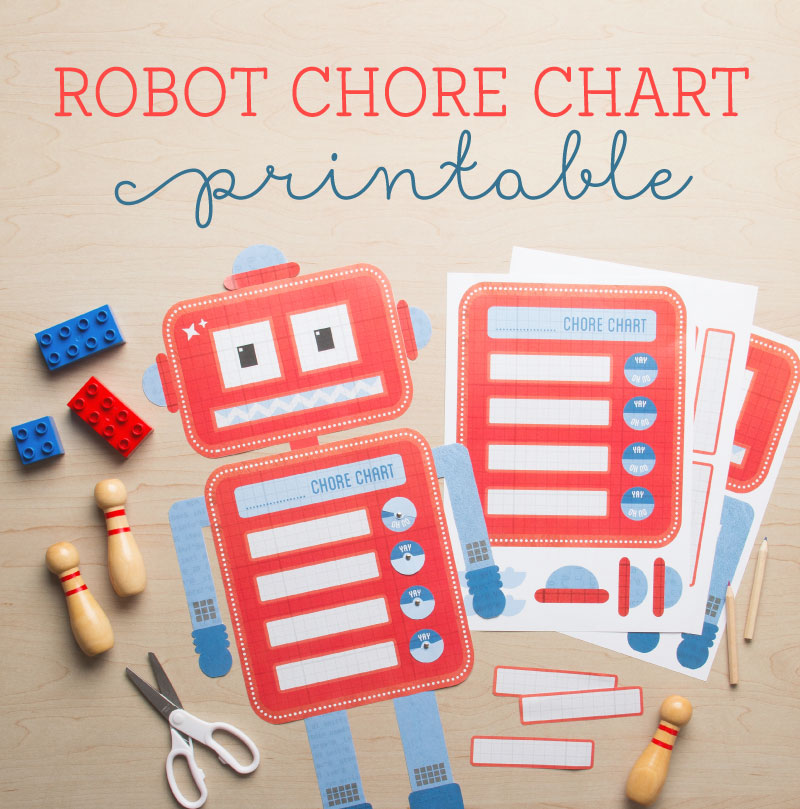 Robot Chore Chart Printables