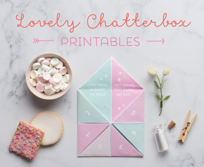 Free Lovely Chatterbox Valentines Day Printables ~ Tinyme