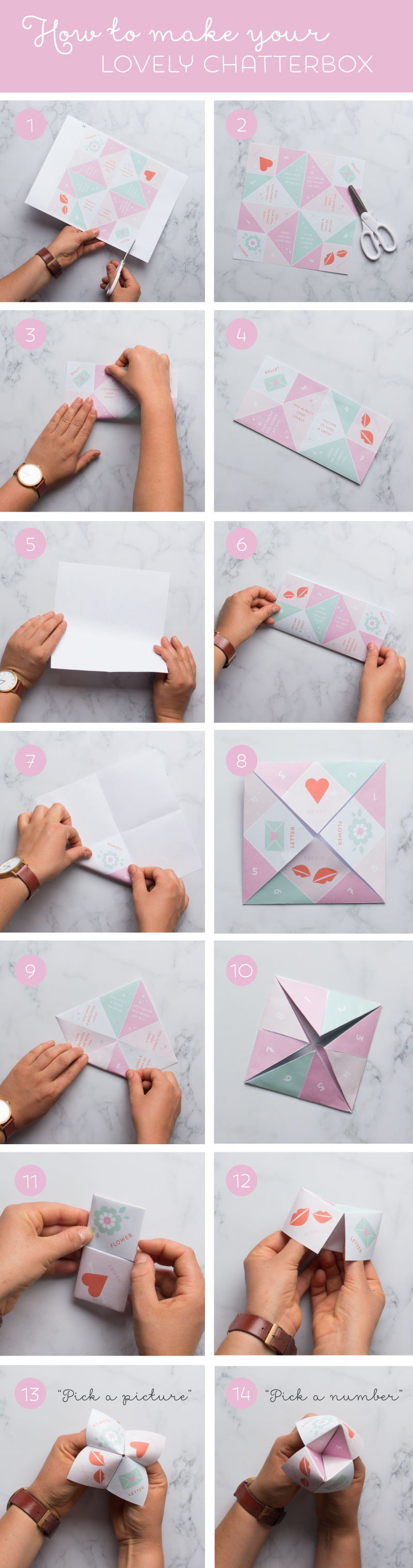 Free Lovely Chatterbox Valentines Day Printables ~ Tinyme
