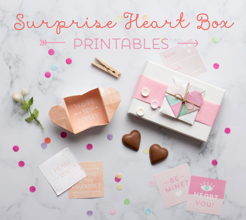 Free Surprise Heart Valentines Day Printables ~ Tinyme