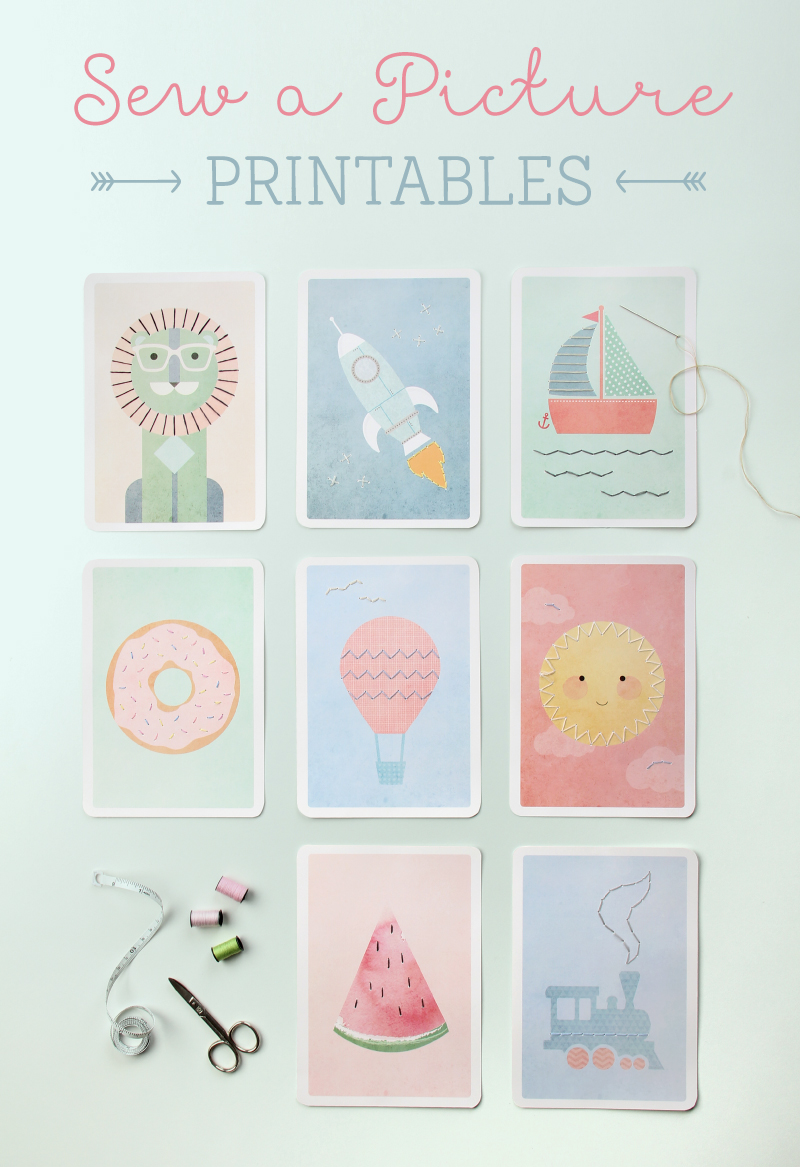 Sew a Picture Printables