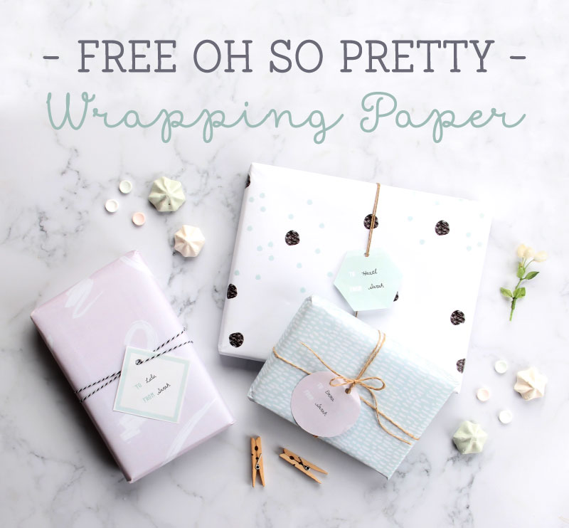 Free Oh So Pretty Printable Wrapping Paper