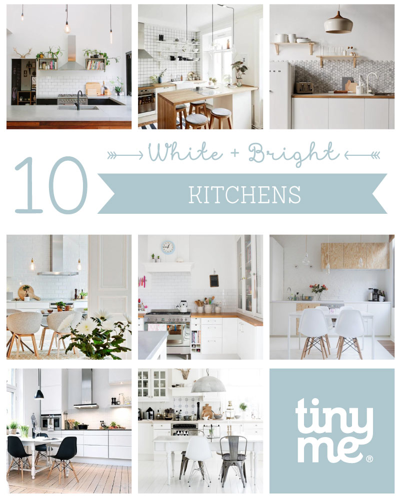 10 Bright and White Kitchens