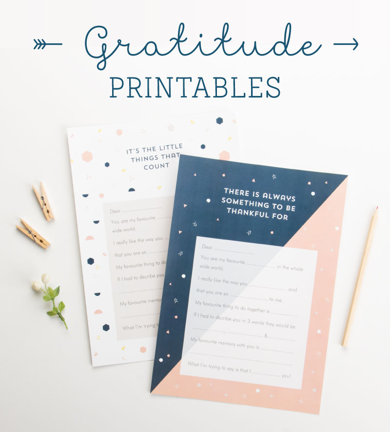 Tinyme FREE Gratitude Printables