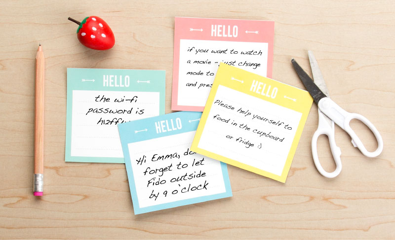 Babysitter Note Printable