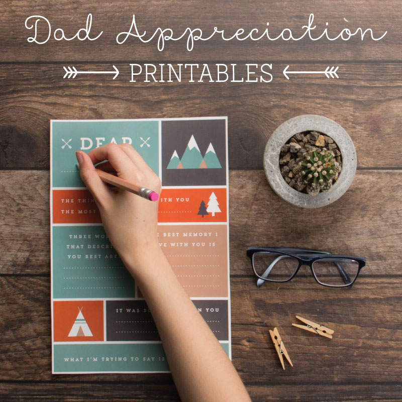 Dad Appreciation Printables