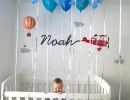 Bunch of blue balloons | 10 1st Birthday Party Ideas for Boys Part 2 - Tinyme Blog