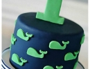 Preppy whale party | 10 1st Birthday Party Ideas for Boys Part 2 - Tinyme Blog