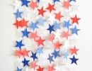 Star spangled garland | 10 4th of July Decoration Ideas - Tinyme Blog