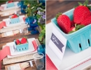 Cute strawberry table setting |10 4th of July Decoration Ideas - Tinyme Blog