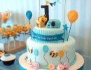 Tri-Level Blue Cake | - Tinyme Blog