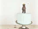 Delightful birthday bear cake topper | 10 Adorable Cake Toppers Part 2 - Tinyme Blog