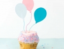 Custom balloon cupcake toppers | 10 Adorable Cake Toppers Part 2 - Tinyme Blog