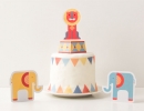 Geo Circus Party Printable Cake Topper | 10 Adorable Cake Toppers Part 2 - Tinyme Blog