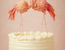 Picture-perfect Flamingos cake topper | 10 Adorable Cake Toppers - Tinyme Blog