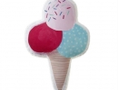 Incredibly yummy ice cream cushion brings fun and colors to your home | 10 Adorable Kids Cushions - Tinyme Blog