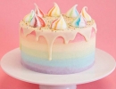 Vibrant rainbow ombre fade cake | 10 Amazing Drip Cakes - Tinyme Blog