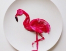 Stunning flamingo dragon fruit | 10 Amazingly Appetising Food Art Designs Part 5 - Tinyme Blog