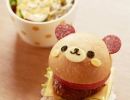 Bear Hamburger | 10 Amazingly Appetising Food Art Designs Part 5 - Tinyme Blog