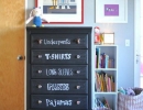 Organize your kid's room | 10 Awesome Chalkboard Walls - Tinyme Blog